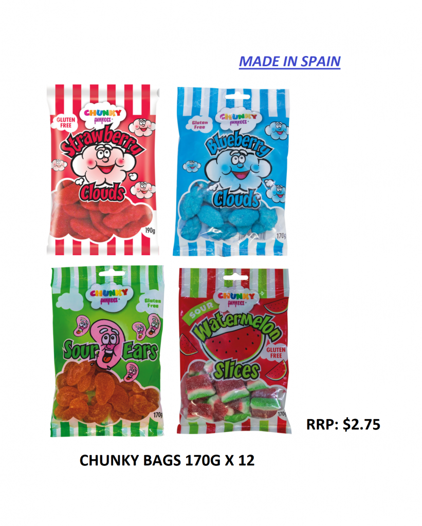 CHUNKY BAGS 170G X 12