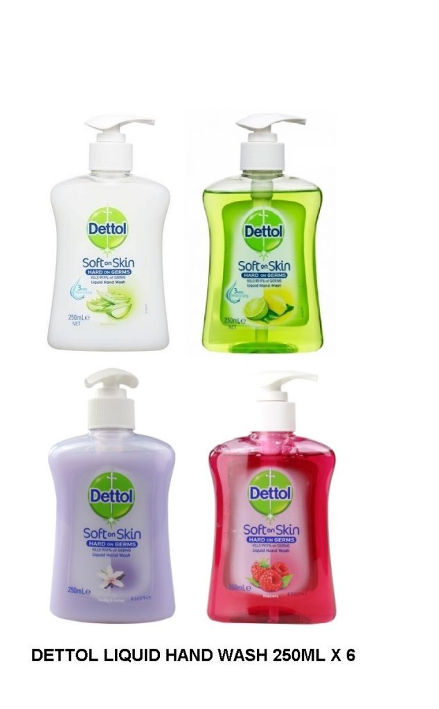 DETTOL LIQUID HAND WASH 250ML X 6