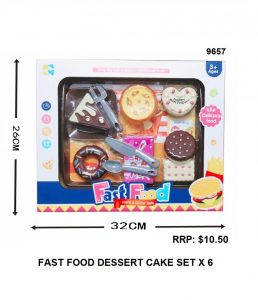 DESSERT CAKE SET X 6
